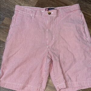 Chaps Red Flat Front Shorts size 32
